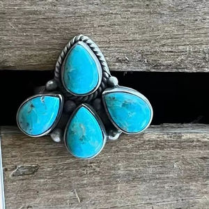 <b>Adjustable</b> <b>Sterling</b> Cluster <b>Ring</b> for Women Dainty <b>Silver</b> Jewelry Thoughtful Gift Handmade Statement Piece - Product Image 1