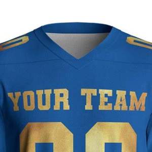 Uniformes de football américain de haute qualité, personnalisés avec le nom de l'équipe, respirants, taille plus, manches courtes, 100% polyester, ensembles unisexes pour adultes - Product Image 4