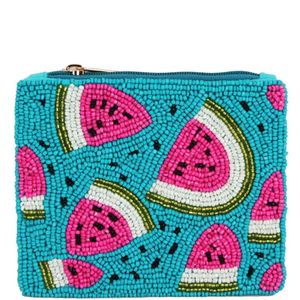 Bolso bordado de alta calidad para monedas del día de Navidad con cuentas de Santa Baby con aspecto hecho a mano y opciones de personalización de Hiba Enterprises - Product Image 2