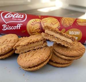 Galleta Sándwich de Queso y Chocolate Lotus Biscoff con Crema, 9x 150g Caja, Sabor Picante y Salado, Proceso de Horneado con Cacao y Glucosa - Product Image 6