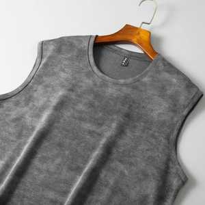 High Street Outer Washed tank Top <b>Men</b> Washed Vintage <b>Tshirt</b> Vest <b>Sleeveless</b> Streetwear Hipster tank Top Boxy t Shirt 2025 - Product Image 4