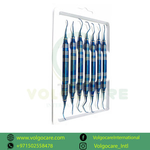 2025 gran oferta 7 piezas conjunto de curetas Gracey periodontales manuales instrumentos quirúrgicos dentales médicos - Product Image 3