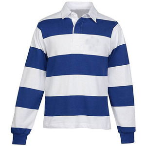 Chemise de rugby unie à manches courtes pour hommes coupe classique pour chemise en coton tricoté logo personnalisé entraînement sportif tenue décontracté teint en plaine - Product Image 4