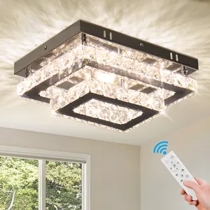 Luce da soffitto a LED rettangolare regolabile a doppio strato con montaggio a filo lampadario lampada per soggiorno sala da pranzo