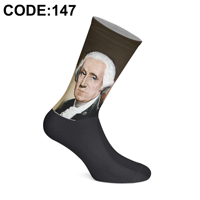 Chaussettes pour femmes en coton respirant à épaisseur moyenne, imprimées par transfert thermique de haute qualité, chaussettes Goma Goma, origine Turquie
