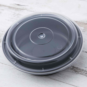 High Quality Home and <b>Kitchen</b> <b>Kitchen</b> <b>Storage</b> Plastic Food <b>Container</b> Round Disposable Plastic Take Away Food <b>Container</b> With Lid - Product Image 3