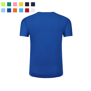 Vente en gros 100% polyester séchage rapide t-shirt de sport unisexe teint uni vêtements de gym pour impression de logo t-shirt pour hommes - Product Image 2