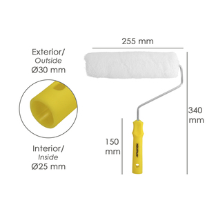 Rullo per Pittura in Fibra Acrilica Bianca 250 mm. - Product Image 2