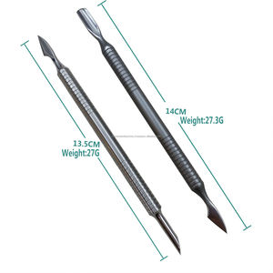 Empujador de Cutículas Profesional de Doble Punta de Acero Inoxidable, Removedor de Piel Muerta, Herramienta de Manicura y Pedicura, Limpiador de Uñas Reutilizable - Product Image 6