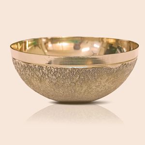100% Original Kansa Metal Scrub Vatki Bowl Indian Factory masaje para terapia de desintoxicación de pies mejora la circulación promueve el bienestar - Product Image 5