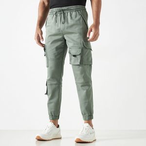 Pantalon cargo décontracté 8 poches pour hommes, léger, qualité supérieure, respirant, écologique, avec fermeture à cordon de serrage, OEM - Product Image 1