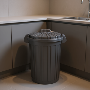 Contenedor de Basura AURORA Graphite 8101374153 (23 Litros) con Tapa Doble de Clip Teo para Tontarelli - Product Image 3