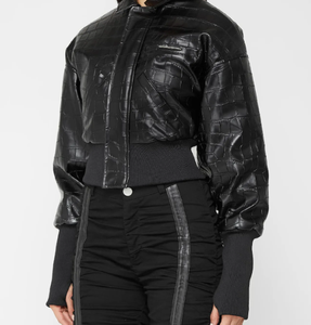 Vestes en cuir à la mode coupe-vent et respirantes pour femmes/Vestes à la mode au design unique Veste en cuir de mouton pour femmes - Product Image 2