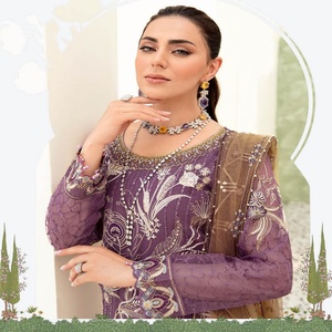 Costumes de mariage pour femmes par Pakistani Designers Organza Collection Costumes 3 pièces par Ramsha MINHAL 9 Produits Pakistanais - Product Image 2