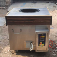 Tandoor électrique en bois de qualité supérieure avec four en argile durable et finition en bois naturel parfait pour Naan Roti et Kebabs