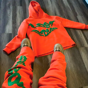 Chándal Pullover Jogger Pants Set HOODIE Custom Printing Chándal Fleece Cotton Sweatsuit & Sweatpants Set para hombres - Product Image 2