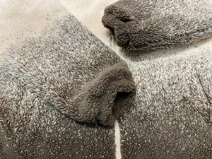 Nouvelle veste en polaire sherpa surdimensionnée à col montant en laine à dégradé de couleurs personnalisées pour l'hiver pour hommes - Product Image 4