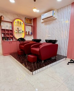 Sillón de Barbería Rojo de Acero con Bomba Hidráulica y Reposapiés Ajustable, Diseño Moderno para Barbería, Muebles Comerciales para Salón - Product Image 6