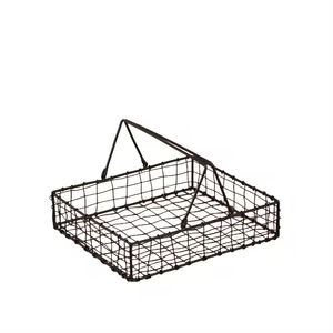 Latest Design Customized Size <b>Storage</b> <b>Basket</b> Luxury Quality Kitchenware Set of Two Food and Vegetable <b>Storage</b> <b>Basket</b> - Product Image 2
