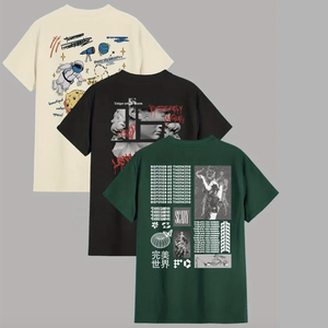 Venta al por mayor de alta calidad de los hombres 100% algodón impreso cuello redondo personalizado de algodón de talla grande gráfico de los hombres Camisetas De Pakistán - Product Image 1