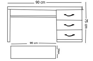 New Arrival Seljuk Geometric Laser Cut Metal Leg Executive Office Desk Set for Corporate Commercial Office Use - Product Image 6