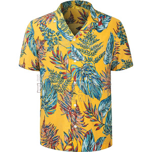 FANTASY WEAR 2026 Chemise Hawaïenne Florale à Manches Courtes Personnalisée de Qualité Supérieure avec Logo Personnalisé - Product Image 1