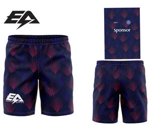 Short de bain court pour homme Sublimation tissée avec deux poches profondes à l'ourlet latéral Short de plage basique en polyester 6XL - Product Image 6