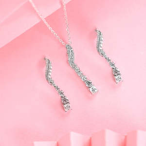 Compre en Línea Conjuntos de Pendientes de Plata de Ley 925 de Primera Calidad para Bodas - Product Image 2