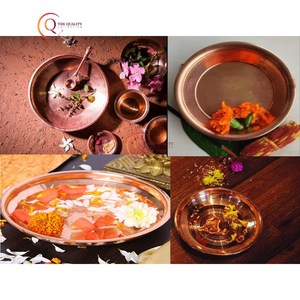 Plateau de service en cuivre spécial pour thé café restauration rapide cadeau d'affaires de mariage outil de cuisine élégant plateau de service plaqué fantaisie approvisionnement - Product Image 6