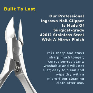 Herramienta de Manicura y Pedicura de Alta Precisión con Cuchilla Curva Afilada, Cortaúñas de Acero Inoxidable para Uñas Encarnadas, Alicates de Podología - Product Image 3