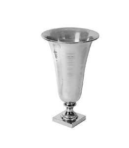 Floreros grandes de aluminio para decoración de suelo de fabricante para sala de estar y jarrones de decoración de mesa interior - Product Image 1