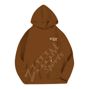 เสื้อสเวตเตอร์มีฮู้ดโอเวอร์ไซส์ของผู้หญิงแขนยาวลำลองสวมหัวโลโก้ด้านหน้ากระเป๋าซ่อนถักพิมพ์ลายฤดูใบไม้ร่วง - Product Image 3