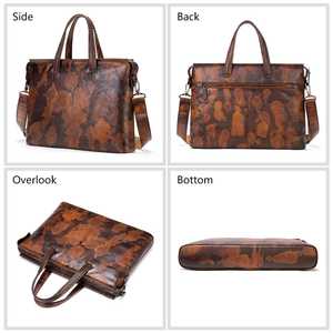 Custom Best Selling High Quality Genuine Leather Laptop Bag Briefcase Bags - Product Image 6