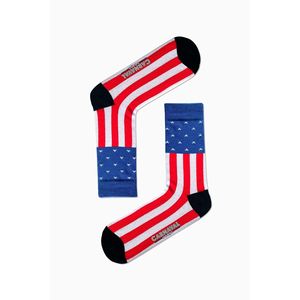 Calcetines Coloridos y Transpirables con Diseño de Bandera Americana para Uso Diario - Product Image 1
