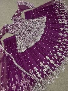 ชุดสูท Lehenga ลำดับปักสุทธิจากนักออกแบบล่าสุด - Product Image 4