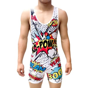 Justaucorps de lutte personnalisé pour homme, sublimé, sans bretelles, fermeture à pression, spandex, polyester, vêtements de performance de haute qualité - Product Image 5