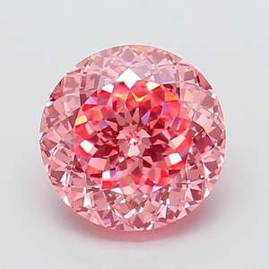 Diamant rose vif fantaisie de 3,01 ct VS1 cultivé en laboratoire, provenance Portugal - Product Image 1