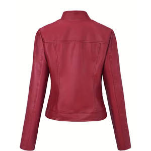 Meilleures arrivées Vestes en cuir pour femmes Mode pour l'hiver Vêtements Top vente Vestes en cuir à manches longues pour femmes - Product Image 2
