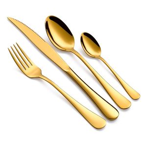 Juego de Cubiertos de Metal Chapados en Oro de 5 Piezas en Estilo Nuevo, Cubiertos de Metal Hechos a Mano, Cuchara y Tenedor de Metal a Precio de Mayoreo - Product Image 6