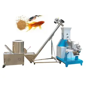 Amber ve Tilapia balık gıda ve balık yemi pelet üretim tesisi işleme çizgi makineleri ekstruder ve kurutma satılık