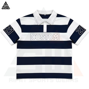 Maillots de football pour hommes adultes avec logo personnalisé, 100% polyester, col en V court, imprimé au laser, respirant, séchage rapide, service OEM - Product Image 3