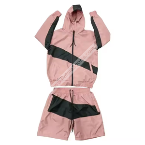 Low Price Quick Dry Windbreaker Jacket and Shorts <b>Set</b> Hot Selling Custom Windbreaker Tracksuits for Men and <b>Women</b> Wholesale - Product Image 1