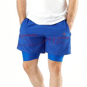 Men's Mid Gym Shorts High Quality Quick Dry Compression Solid <b>Pattern</b> <b>Tight</b> Fit Elastic Closure Eco-Friendly Canvas Plain Dyed - Product Image 3