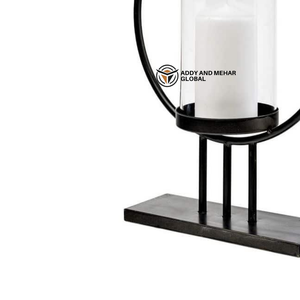 Candelabro de Resina de Hueso Moderno y Lujoso, Cilindro de Vidrio, Portavelas Saturno para San Valentín y Navidad, Duradero y Ecológico - Product Image 4