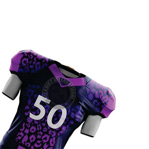 Uniforme d'équipe de football américain pour hommes, maillot et pantalon, tissu respirant à séchage rapide pour l'entraînement, la pratique et le jour du match - Product Image 4