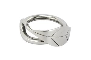Rond de serviette en feuille de saule en acier inoxydable pour les dîners de famille, les mariages, les fêtes intérieures et extérieures ou les fêtes quotidiennes - Product Image 3