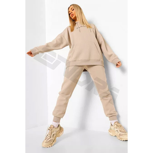 high quality custom logo two piece suit solid color <b>plain</b> <b>tracksuit</b> hoodie men sweatsuit set soft autumn active stylefitgo - Product Image 2