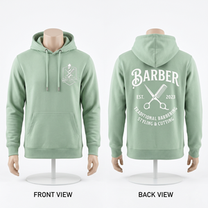 Sudadera con Capucha para Hombre, 320 GSM, Algodón y Poliéster, Felpa, Verde Lima, Premium, con Logotipo Bordado Personalizado y Bolsillo Canguro - Product Image 5