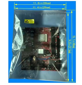 EU stock Anti Static Shielding Bags Silver Gray Resealable ESD Zip <b>Lock</b> Bags for Electronics PCB <b>laptop</b> refurbishment recycling - Product Image 1