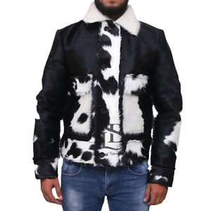 Chaqueta de cuero de vaca de diseño personalizado de alta calidad Los mejores fabricantes OEM Chaqueta de cuero de vaca de moda de nuevo estilo - Product Image 4